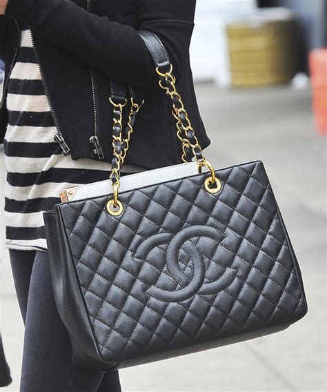 chanel gst size price|Chanel classic shopping tote.